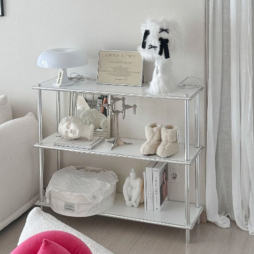 로아 AP1000 모듈 선반수납 협탁 장식장 PKF117C