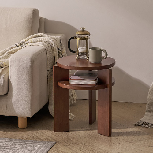 우디 원목 스툴 사이드 테이블 협탁 VNM078C